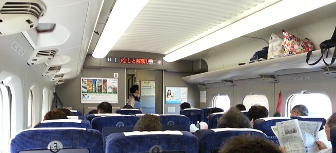Bullet Train Rack 7. Taking luggage on the bullet-train – Japan Tourist Tips
